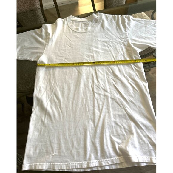 Kirkland Signature White T-Shirt L 100% Cotton Crew Neck Short Sleeve Casual Top - Picture 5 of 6